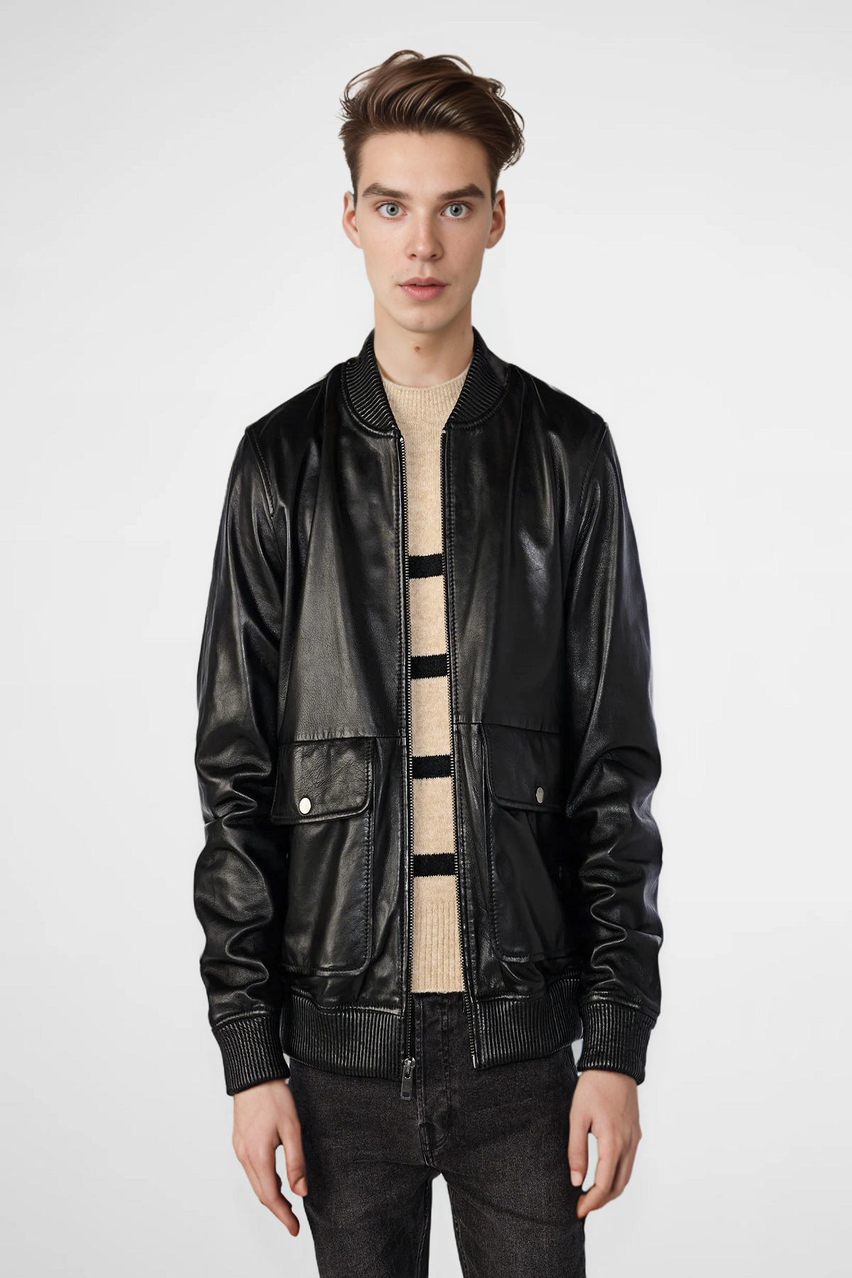 black Leather bomber jacket, men's bomber jacket, bomber jacket for men, classic bomber jacket, bomber leather jacket black bomber leather jacket, affordable leather bomber jacket, best leather bomber jacket brands,  bomber leather jacket usa, bomber leather jacket uk, bomber leather jacket Canada