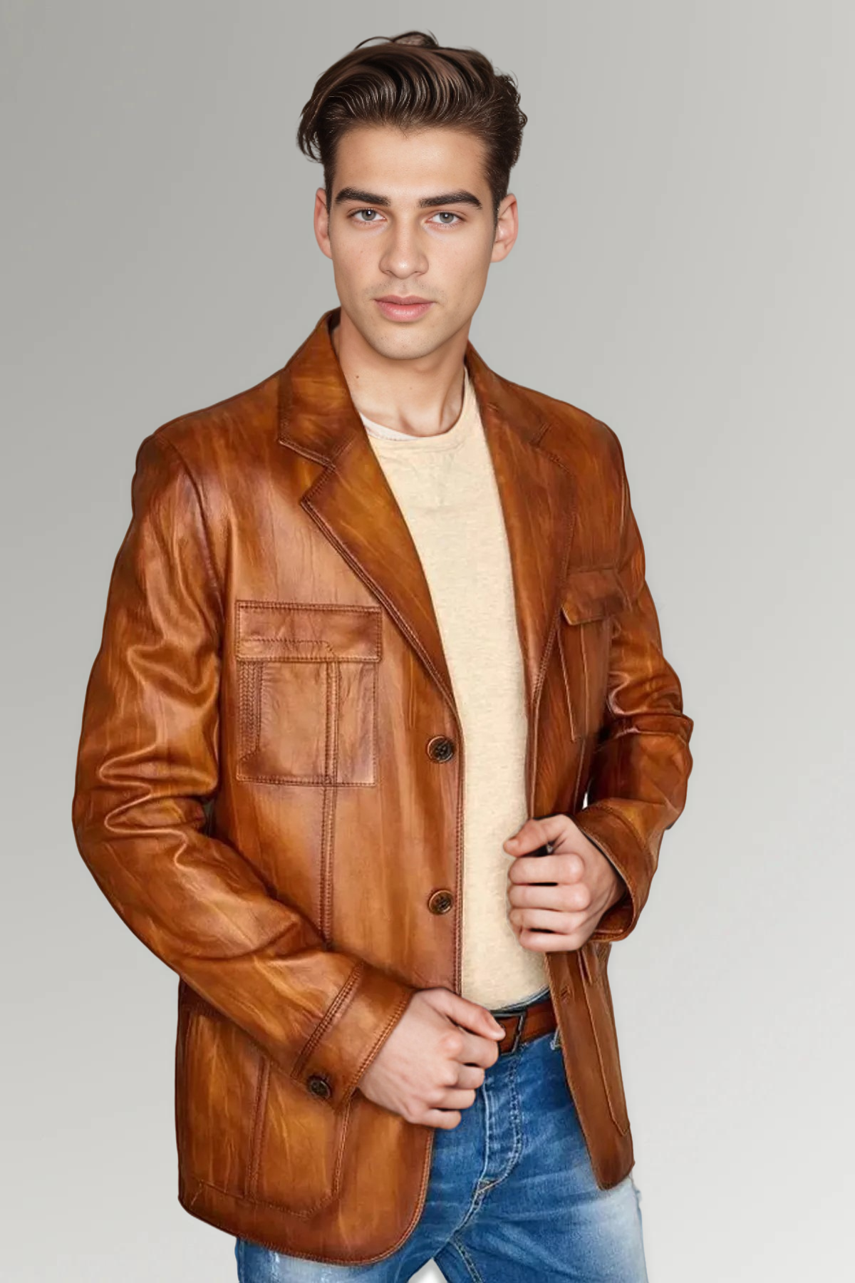 leather blazer, men's leather blazer, moto blazer, vegan leather blazer, Blazer leather jacket camel brown leather blazer, best leather blazer for men, men's slim fit leather blazer cropped leather blazer, versatile leather blazer, dressy leather blazer, leather blazer